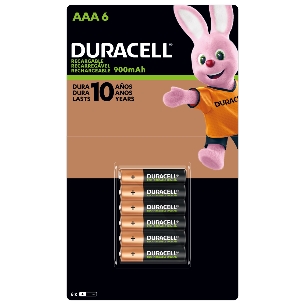 Pila Duracell AAA con 6 piezas