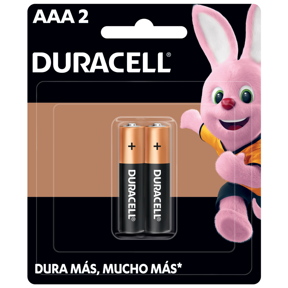  Duracell Pilas alcalinas AA 1.5v (paquete de 2) MN1500
