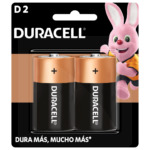 Set de 2 pilas alcalinas D Duracell