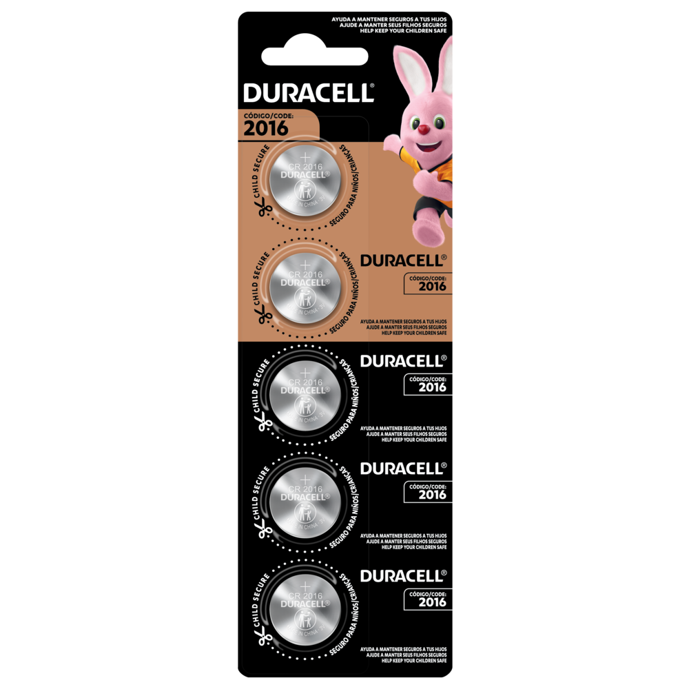 Pilas especiales Duracell de botón de litio 2016 de 3 V