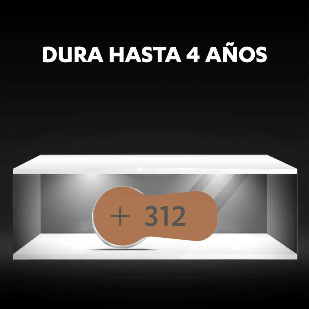 Pilas para audífonos Duracell, tamaño 312 - América Latina