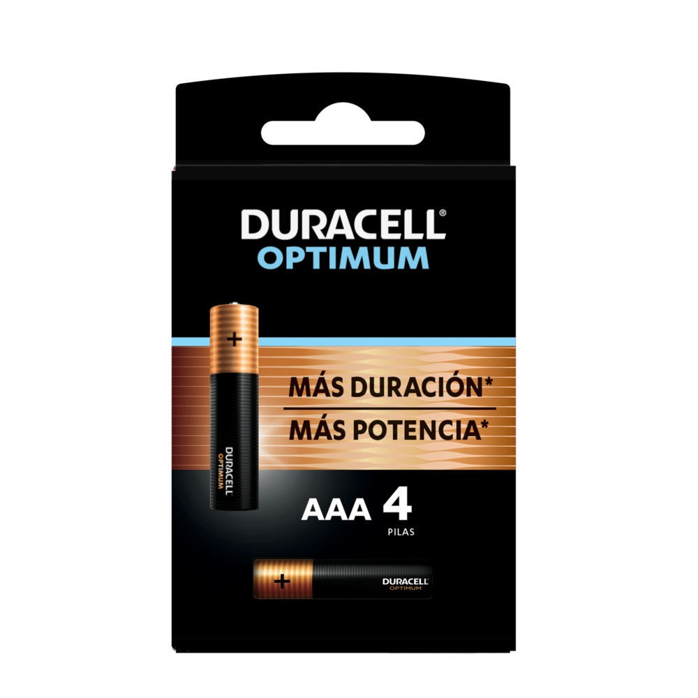 Duracell Optimum - Pilas AAA, paquete de 24 baterías triple A con  ingredientes de potencia de refuerzo, batería alcalina AAA de larga  duración para el